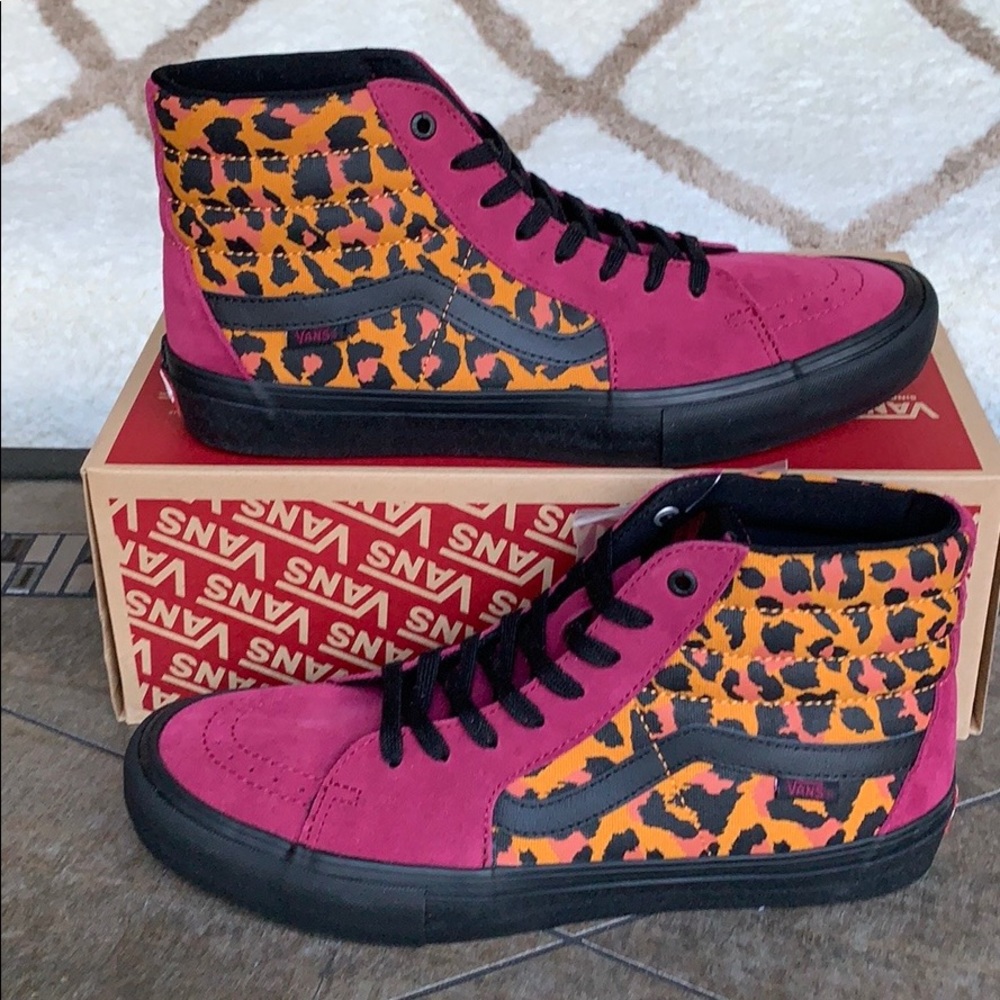 VANS SH8-HI PRO PUNK BEST RED/BLACK MEN’S - Picture 16 of 16